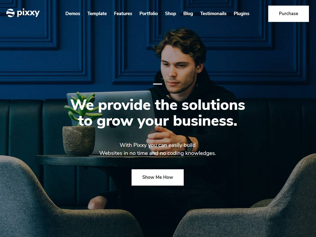 Screenshot of the Pixxy website