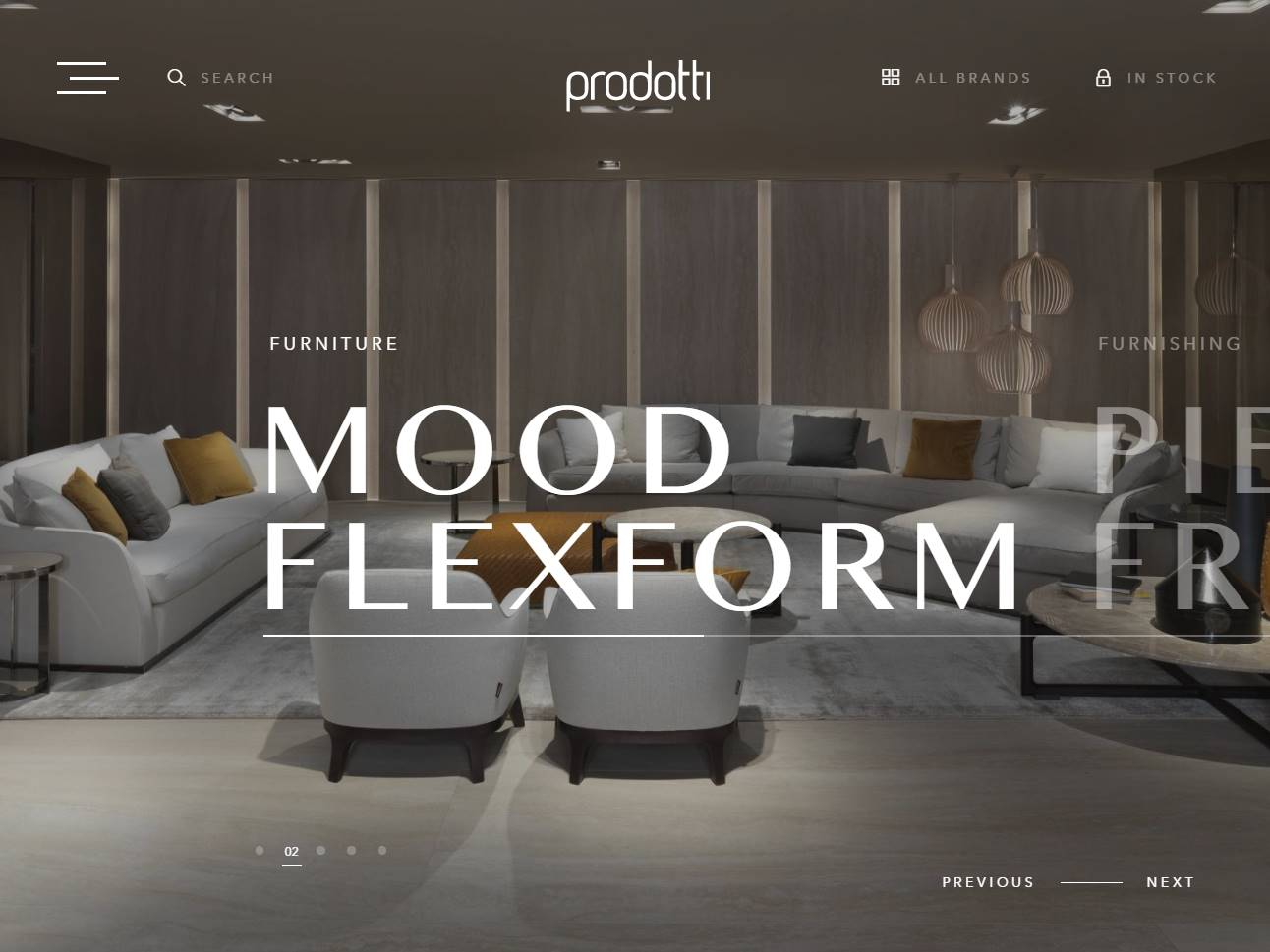 Screenshot of the Prodotti Indonesia website