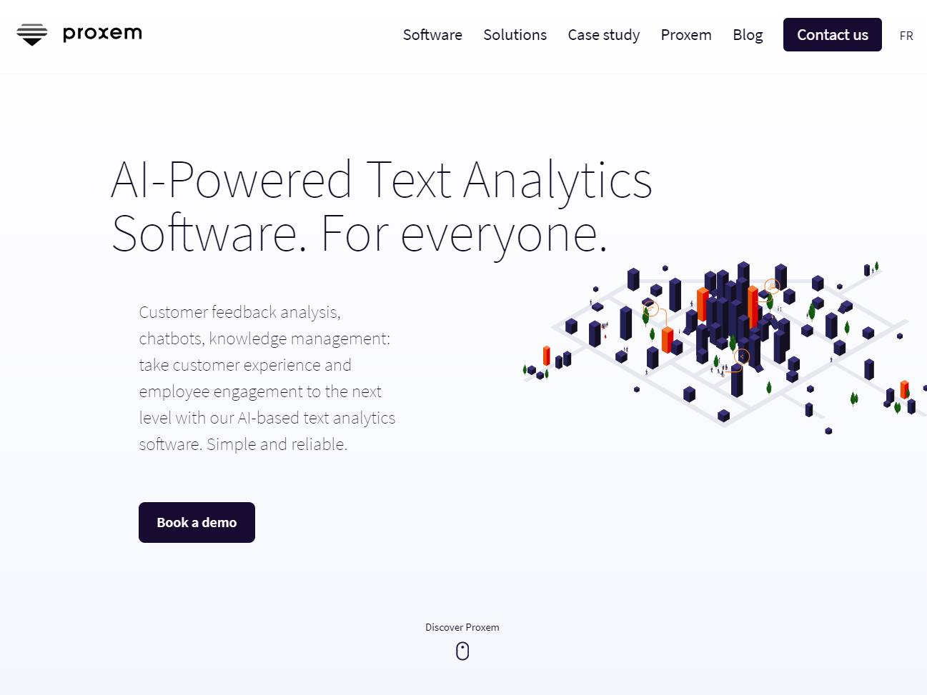 Screenshot of the Proxem website
