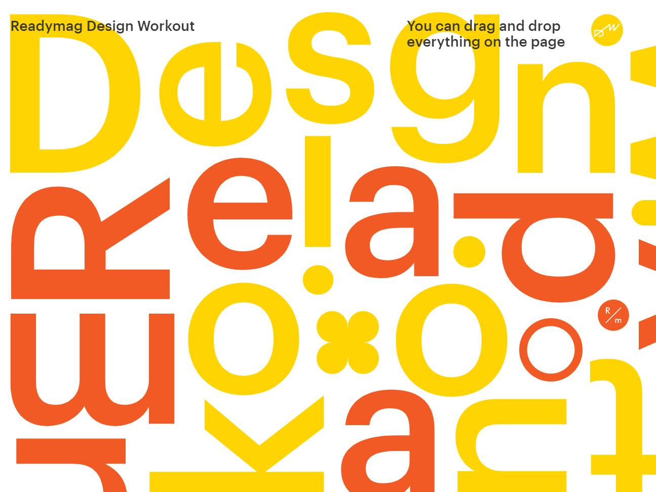 Screenshot of the Readymag Design Workout website