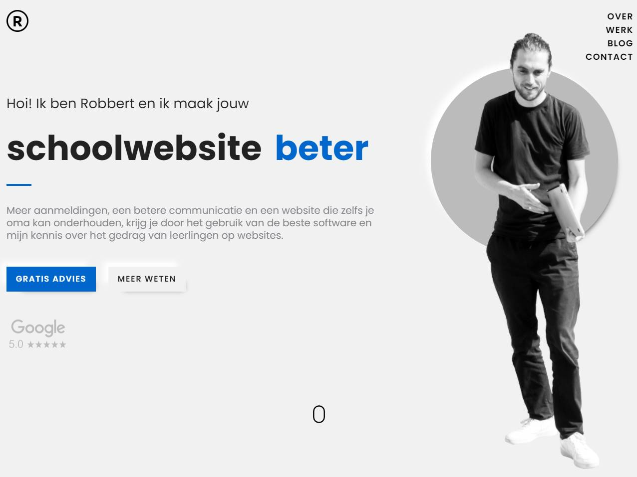 Screenshot of the Robbert van Empel website