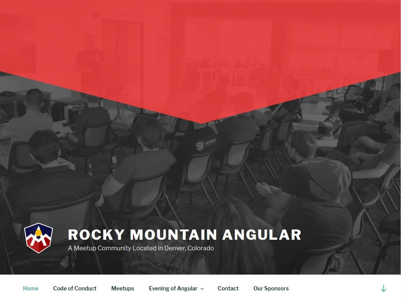 Screenshot of the Rocky Mountain Angular website