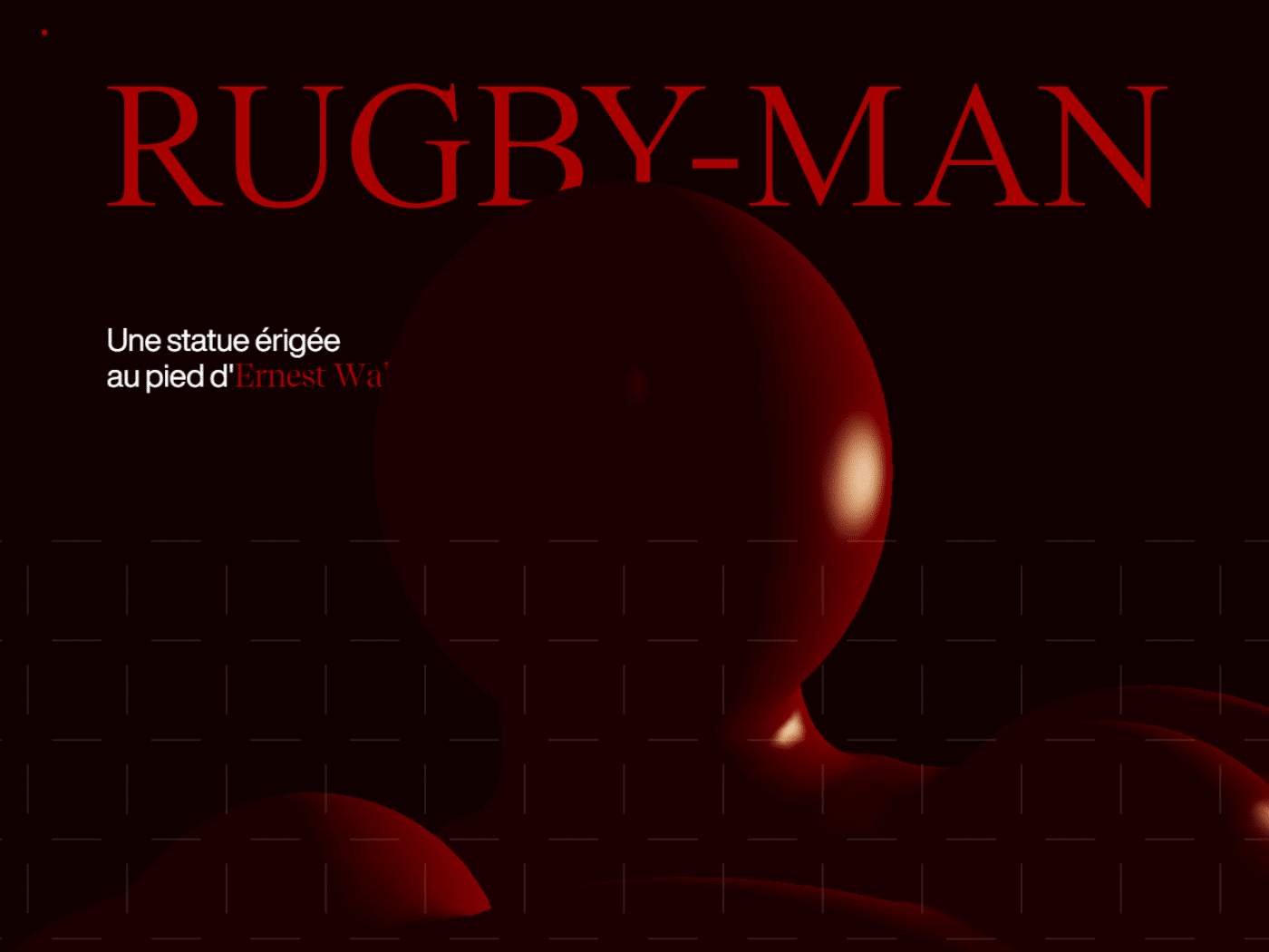 Screenshot of the Rugby Man website