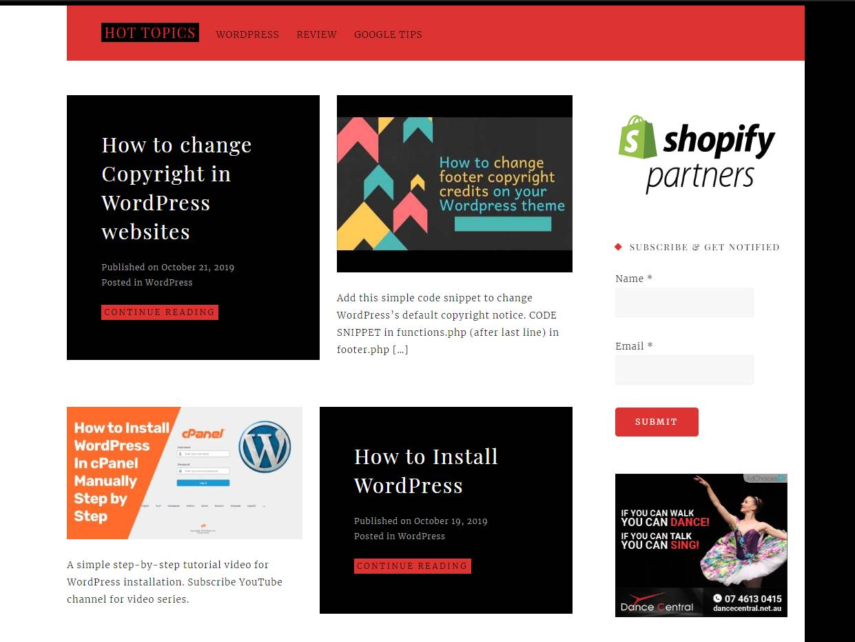 Screenshot of the Sankar Srinivasan website