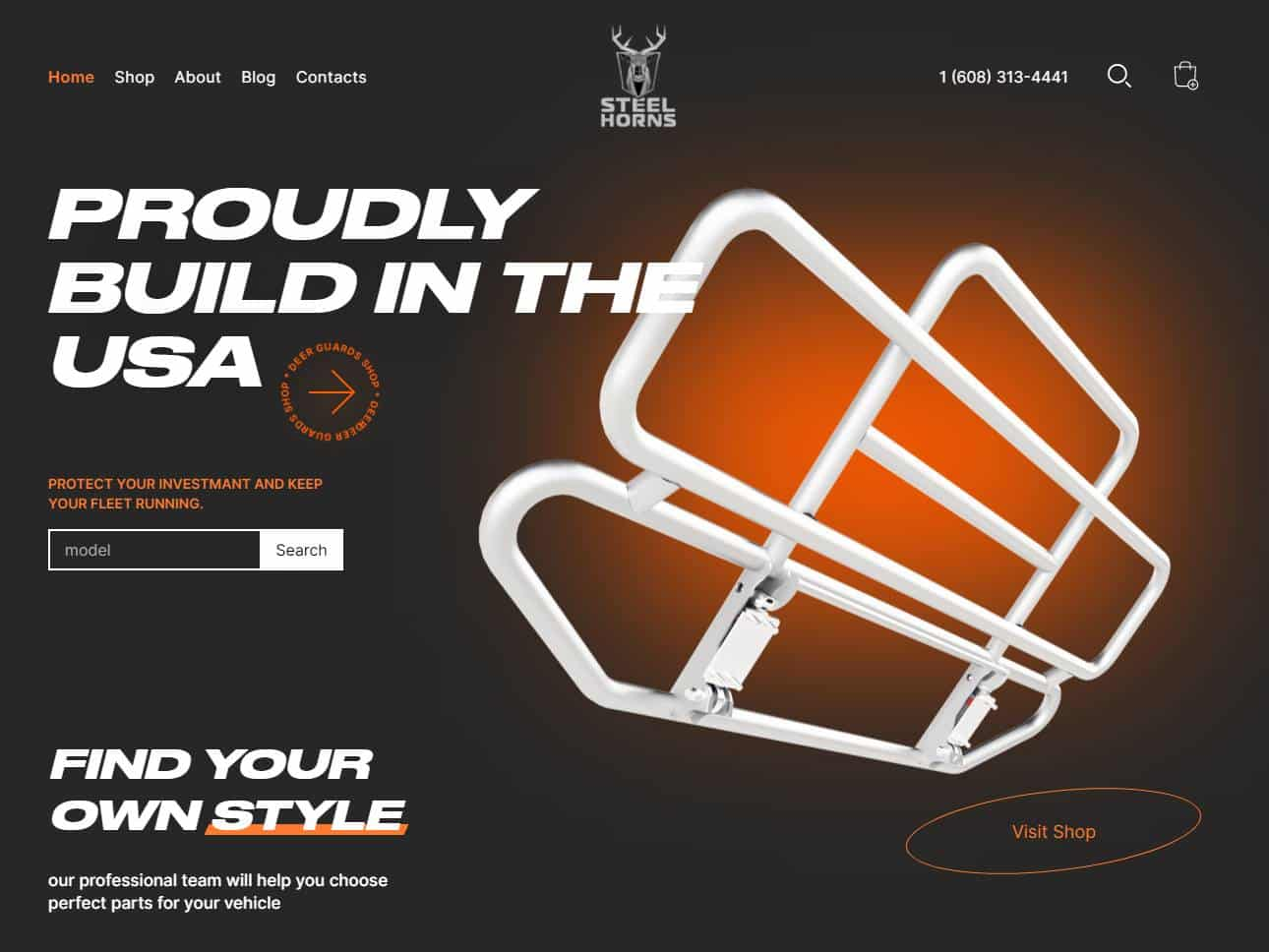 Screenshot of the StillHorn website