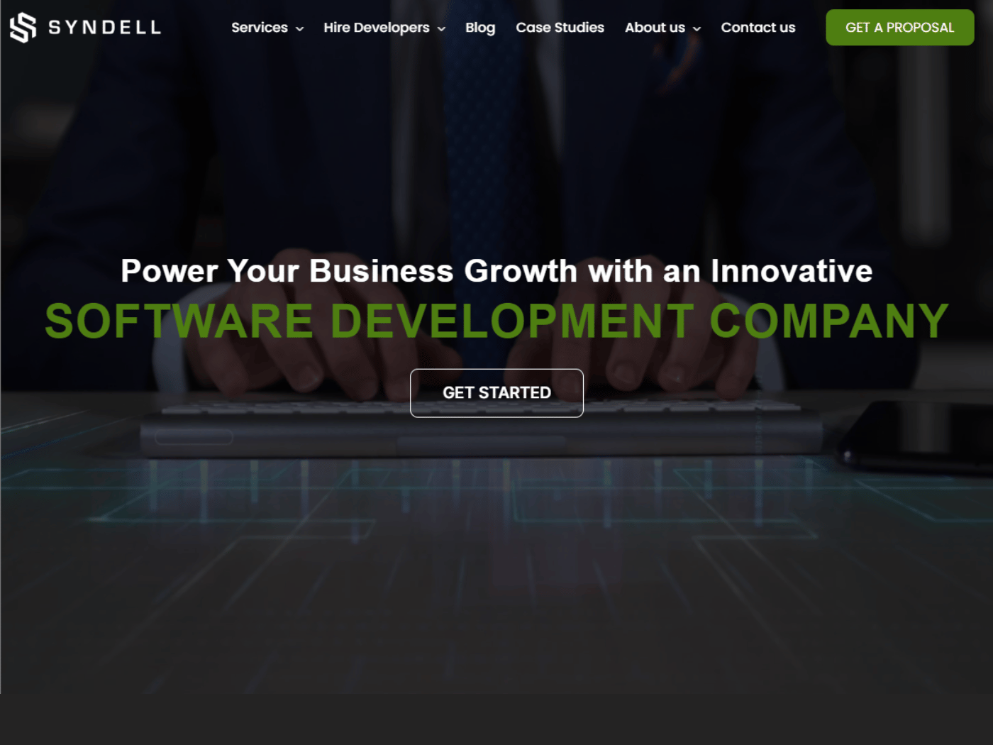 Screenshot of the Syndell Inc website