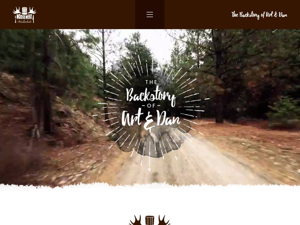 Screenshot of the The Backstory of Art & Dan website