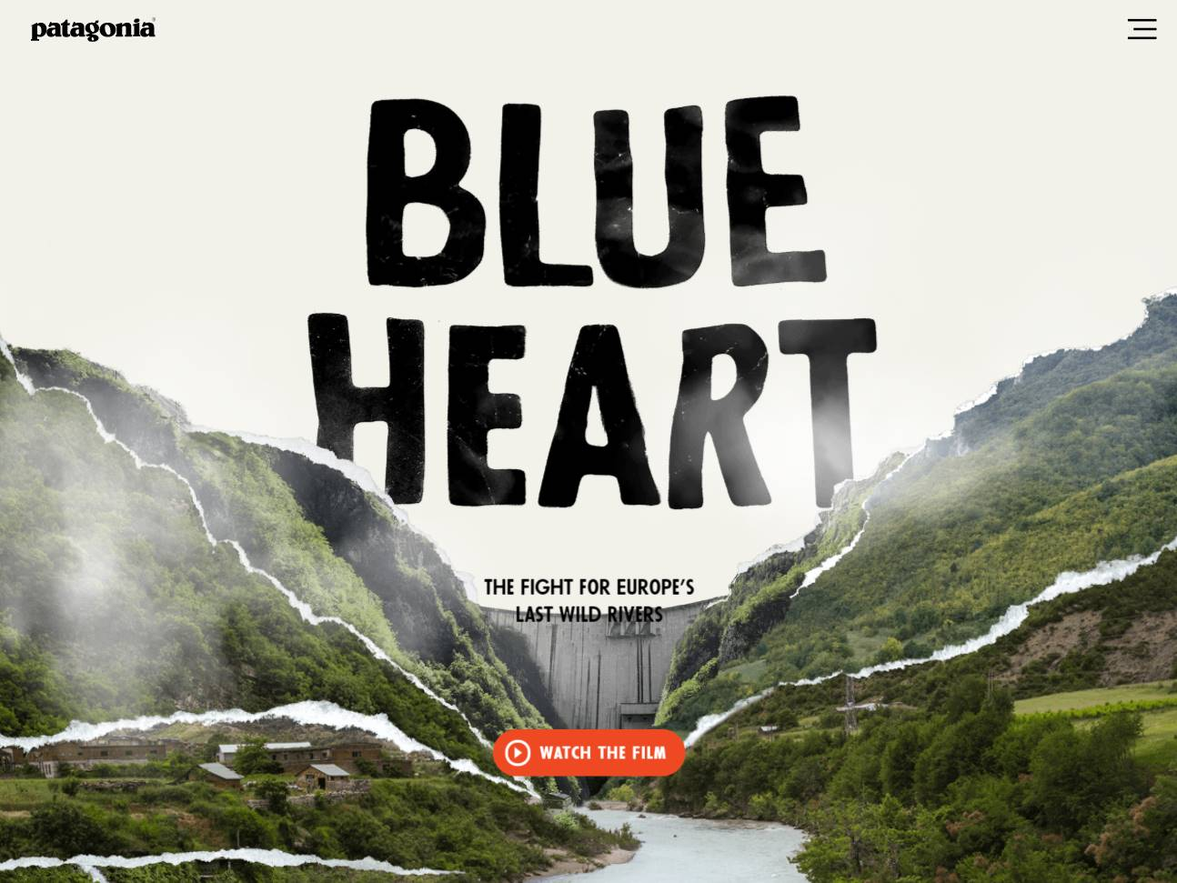 Screenshot of the The Blue Heart of Europe website