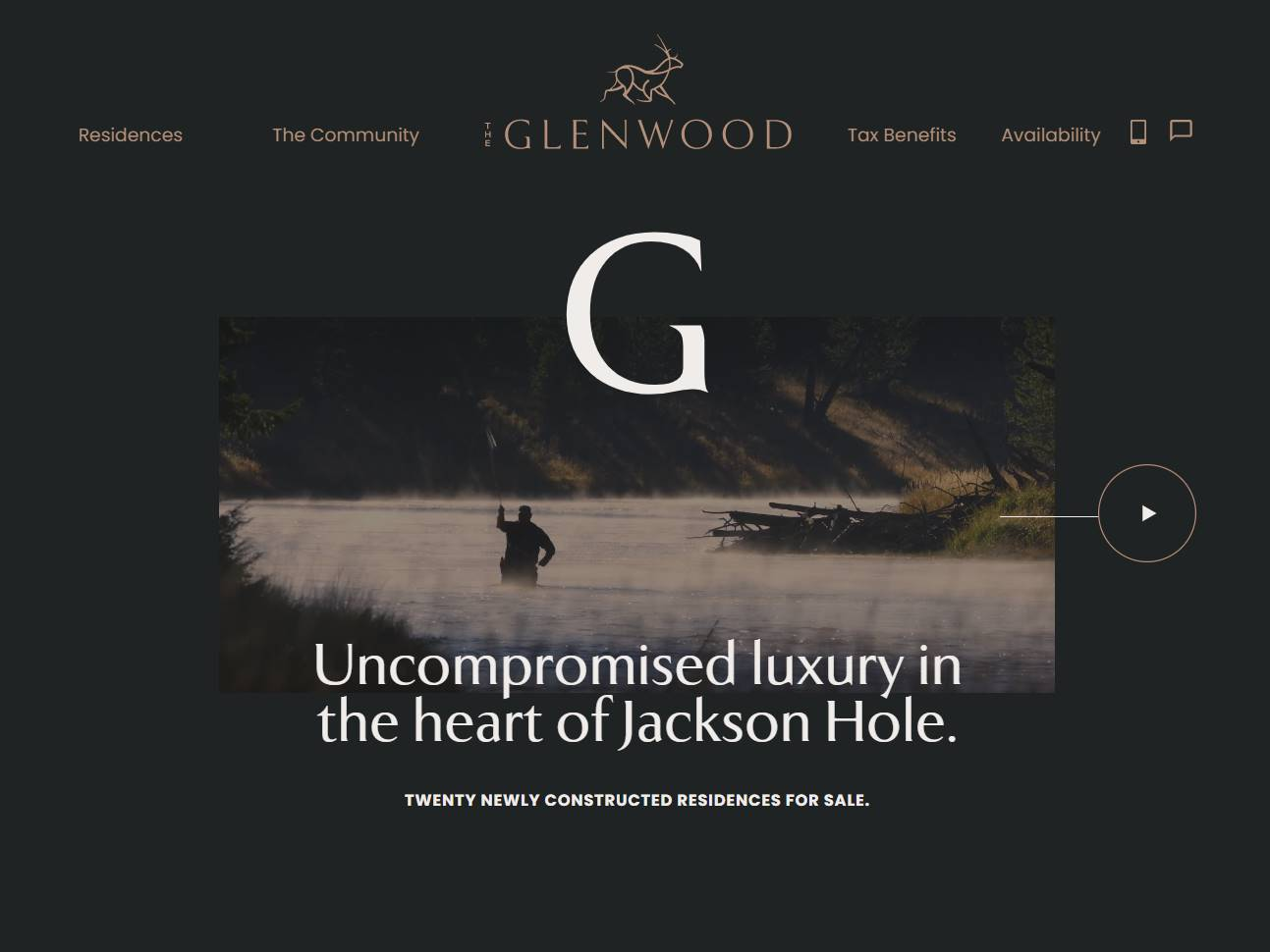 Screenshot of the The Glenwood website