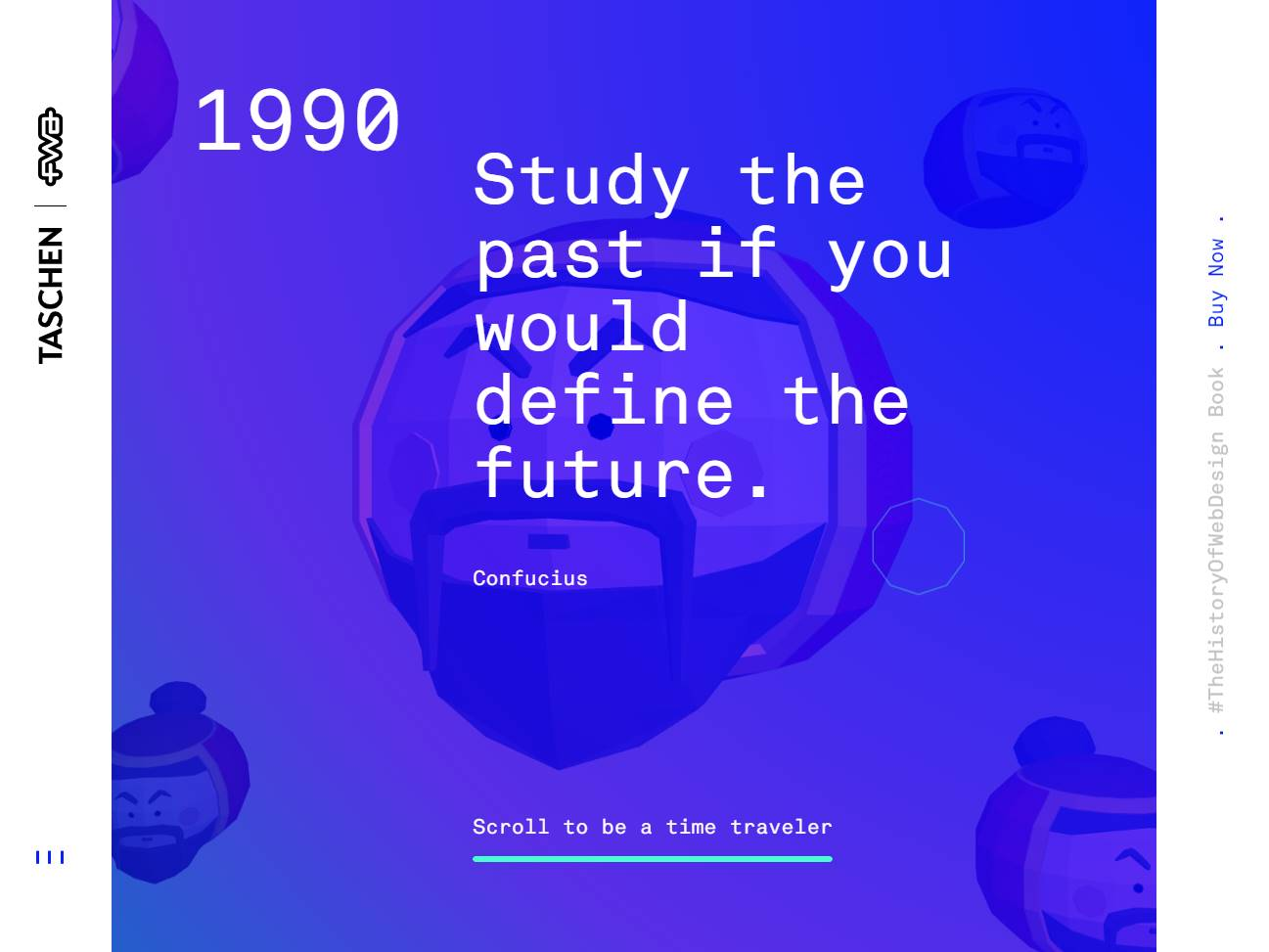 Screenshot of the The History of Web Design website
