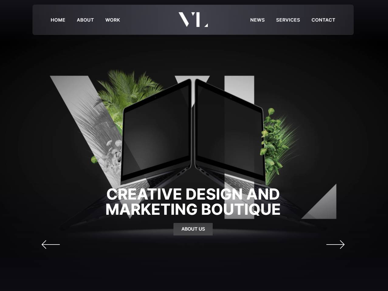 Screenshot of the The VL Studios website