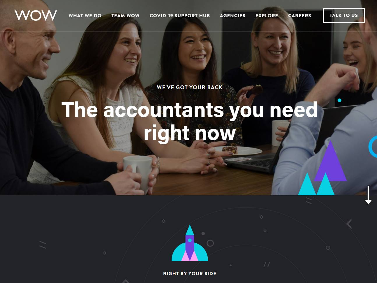 Screenshot of the The Wow Company website