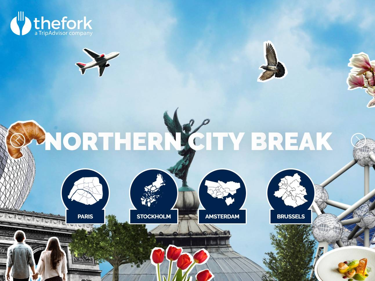 Screenshot of the TheFork Summer website