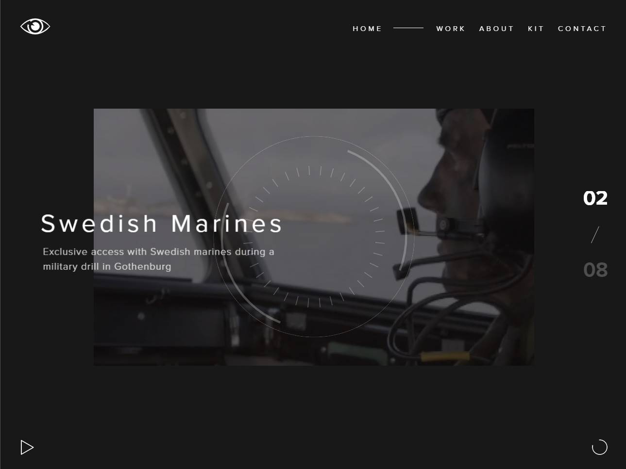 Screenshot of the Third Eye Films website