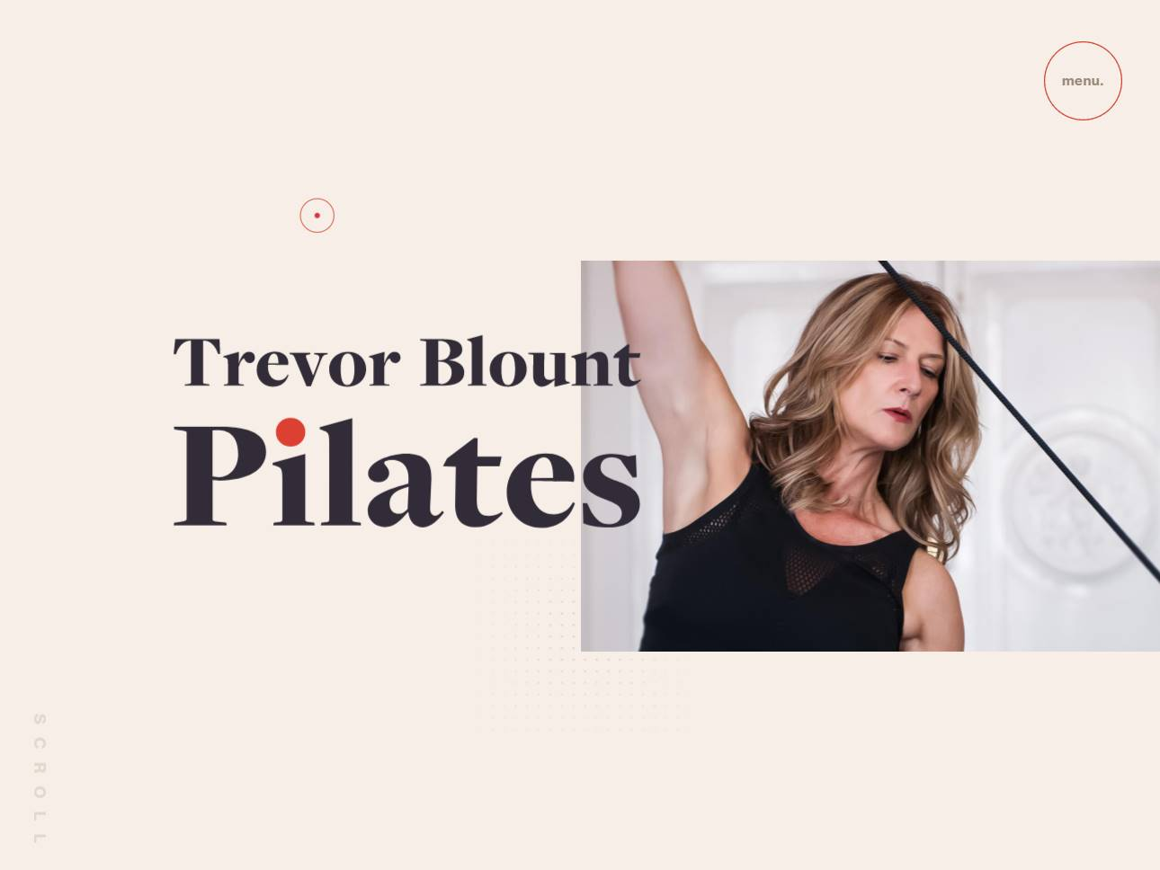 Screenshot of the Trevor Blount Pilates website