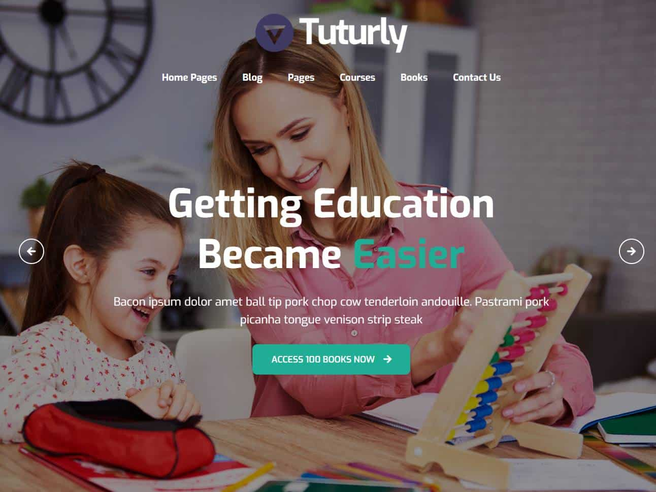 Screenshot of the Tutorly website