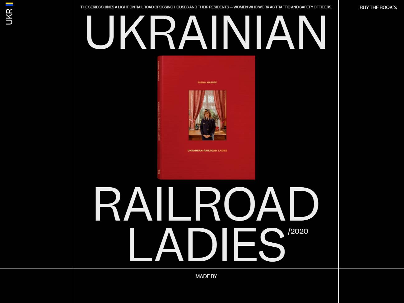 Screenshot of the Ukrainian Railroad Ladies website
