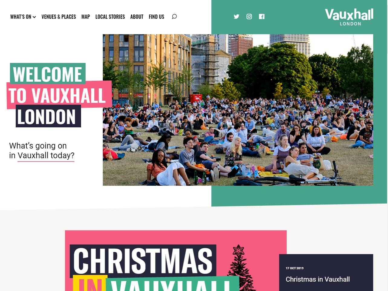 Screenshot of the Vauxhall website