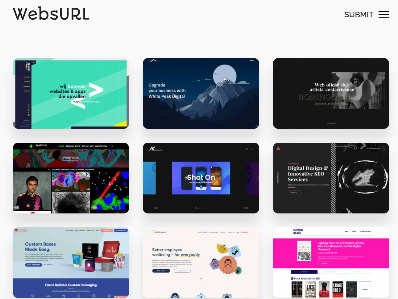 Screenshot of the WebsURL website