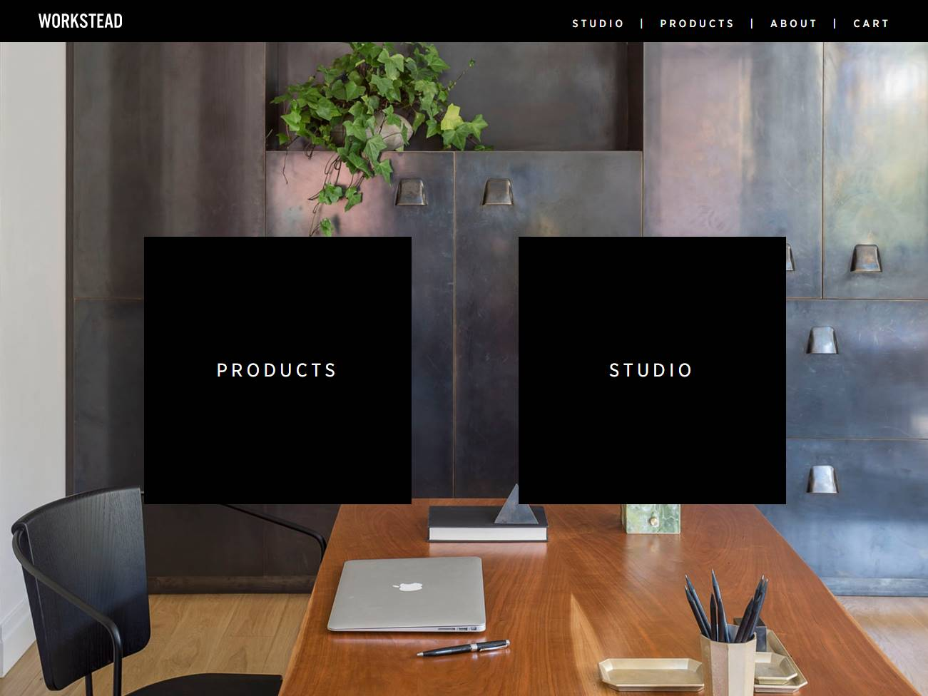 Screenshot of the Workstead website