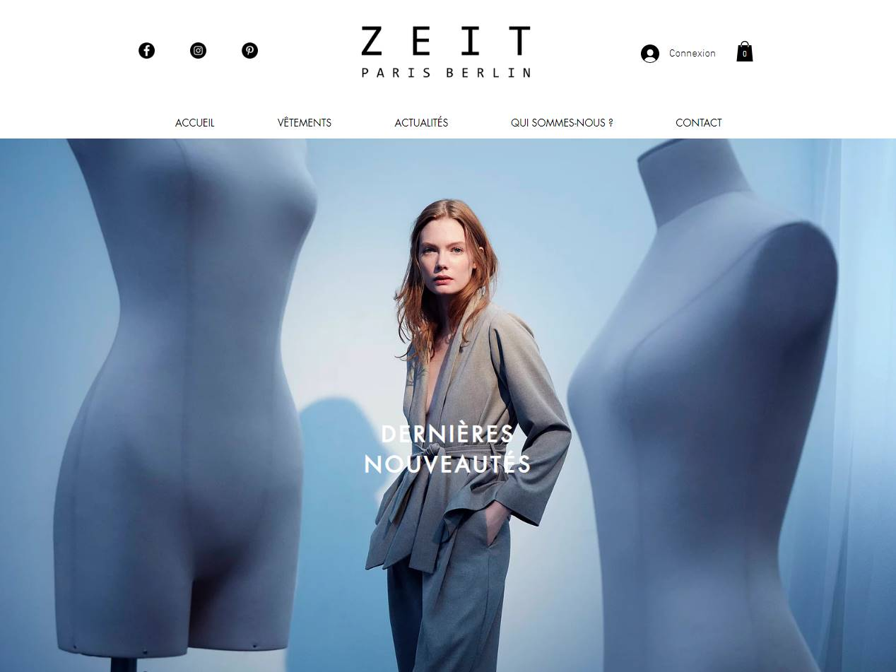 Screenshot of the ZEIT website