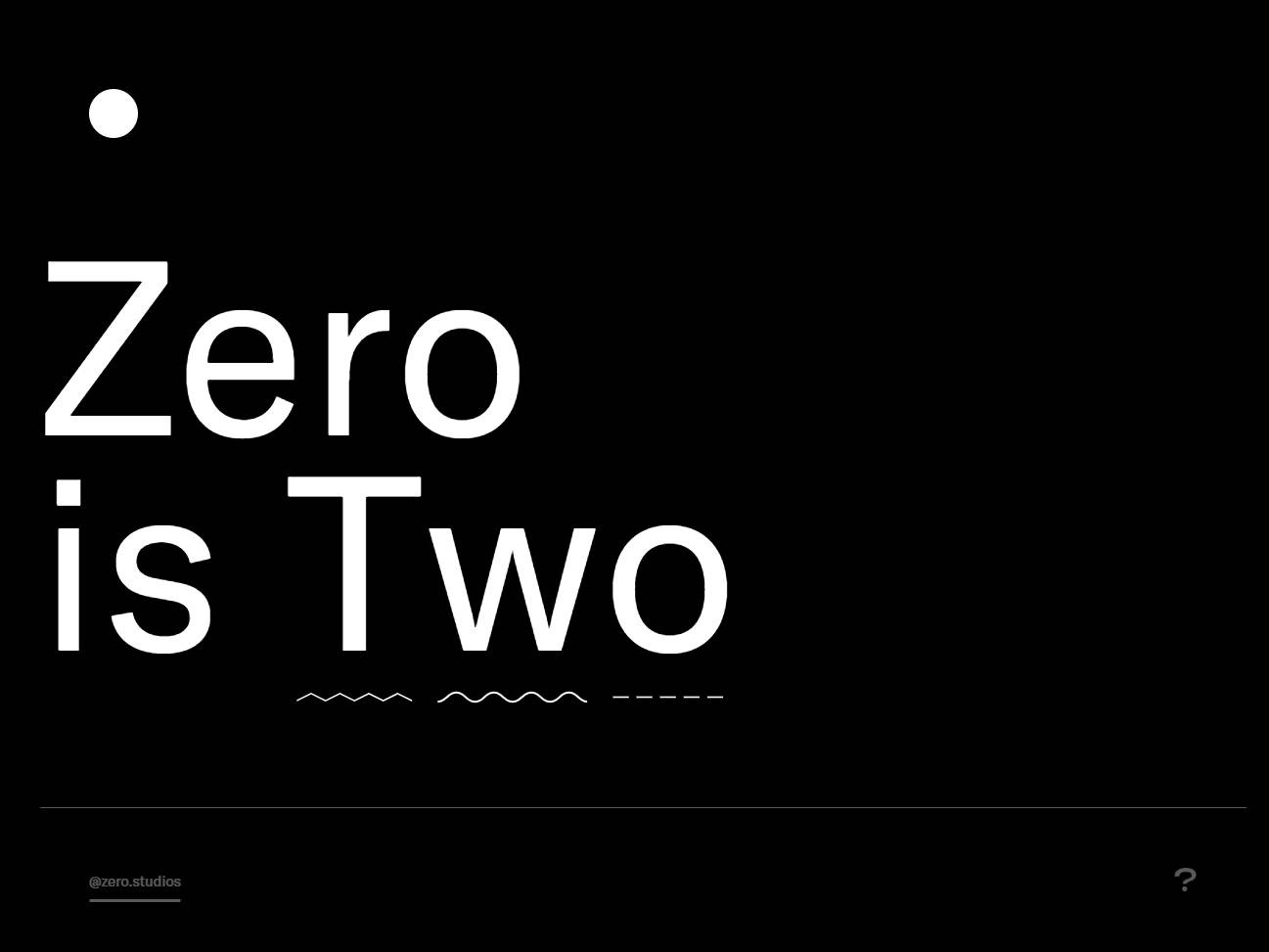 Screenshot of the Zero Studios Birthday Site website