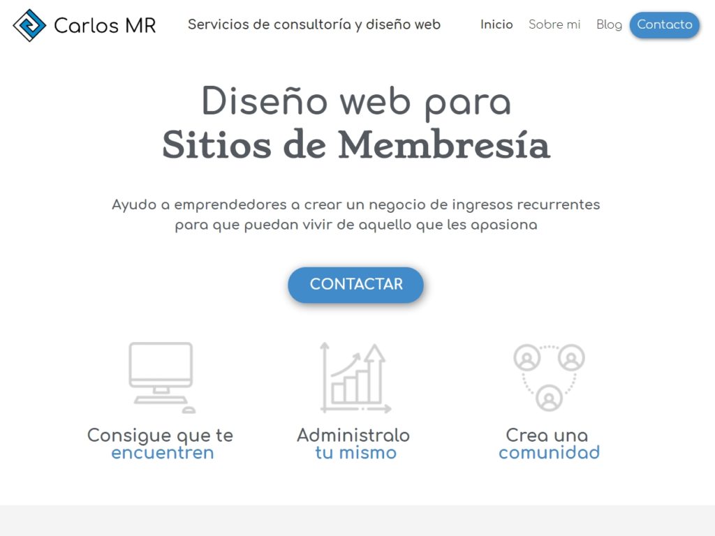 Carlos MR website design awards winner sites gallery