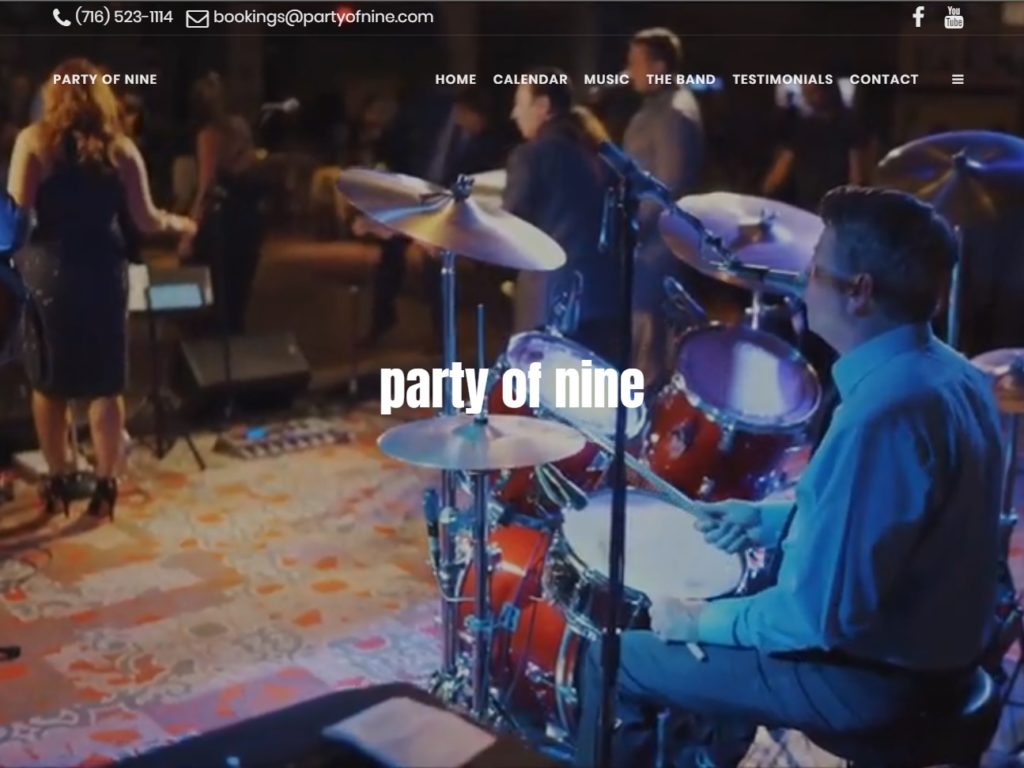 Party of Nine CSS sites gallery design awards winner