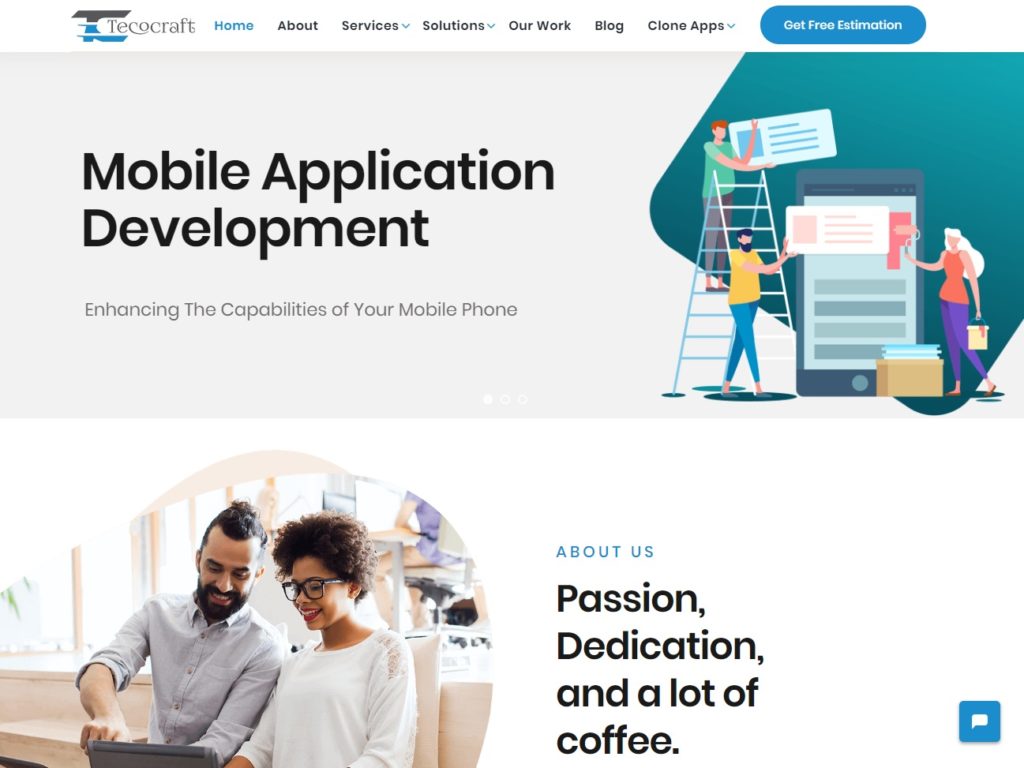 Tecocraft Ltd. Website Home-page