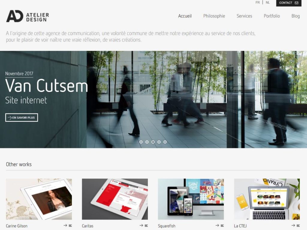 Atelier Design CSS Design Awards Winner sites gallery