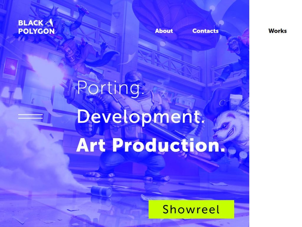 Black Polygon CSS design awards winner sites gallery