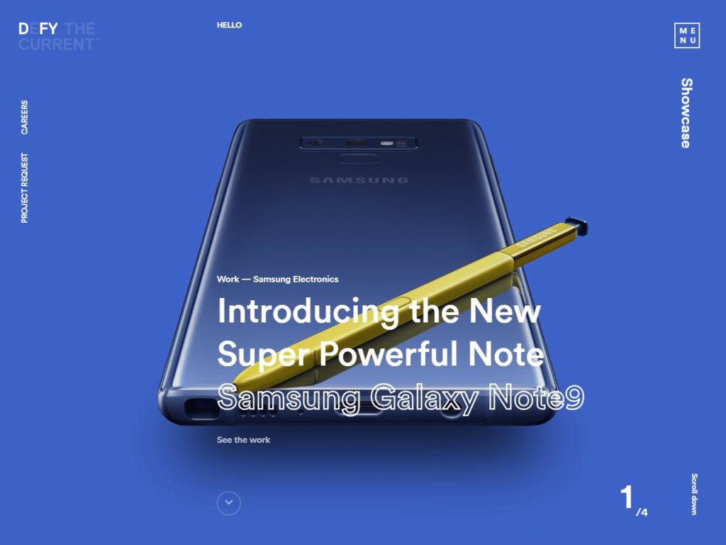 DEFY THE CURRENT™ | D.FY CSS Design Sites Gallery awards