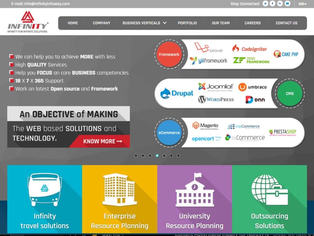 Infinity Info Way CSS Design Awards Winner