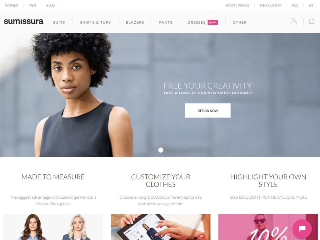 Sumissura Website Front-Page CSS Design Awards Sites Gallery
