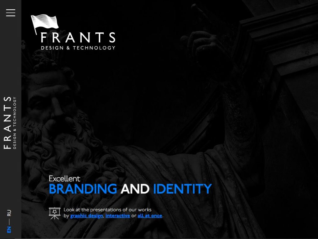 frants website sites gallery CSS Design awards winner