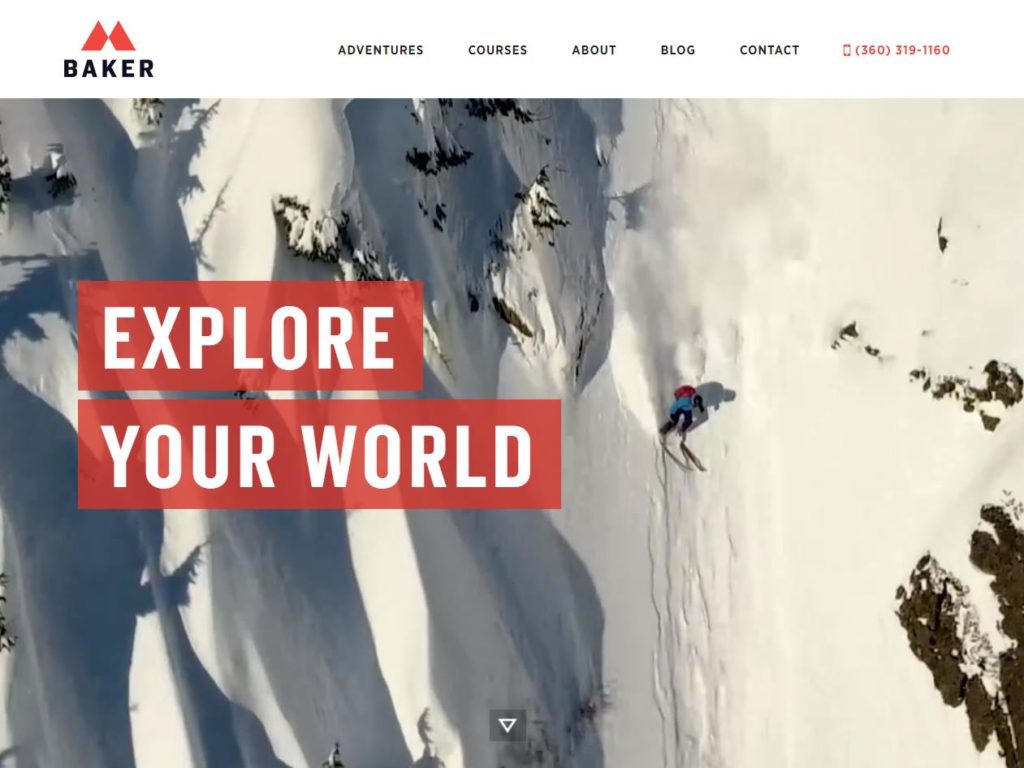 Baker Mountain Guides CSS Design Awards Winner Sites Gallery
