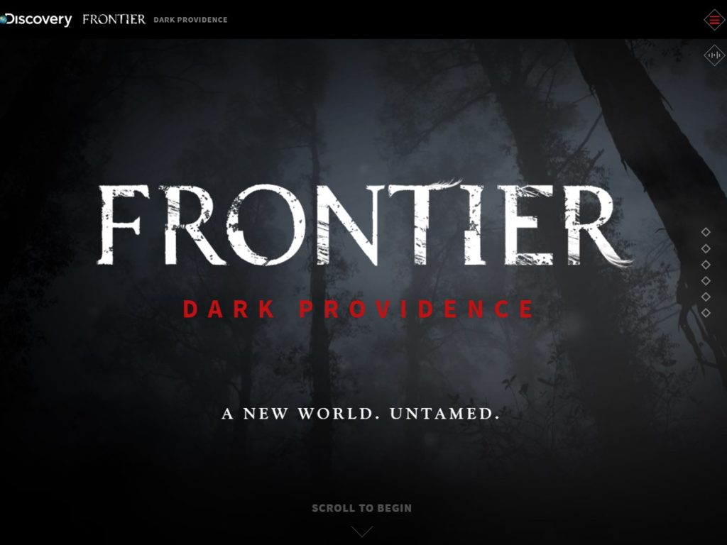 Frontier: Dark Providence CSS Design Awards Winner Sites Gallery