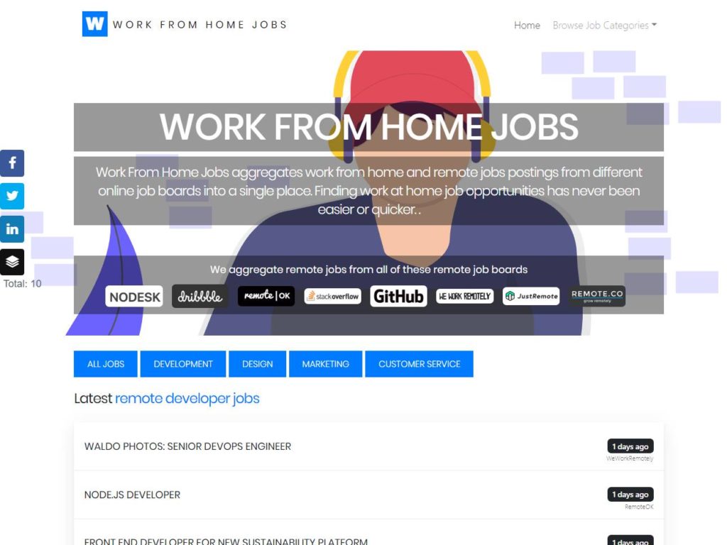 Work From Home Jobs CSS Design Awards Winner Sites Gallery