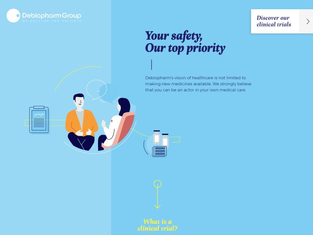 Clinical trials CSS Design Awards Winner Sites Gallery