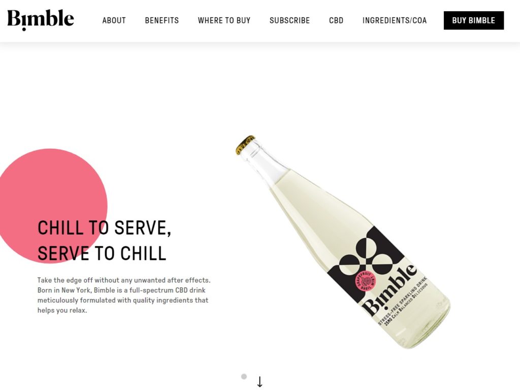 Drink Bimble CSS Design Awards Winner sites gallery