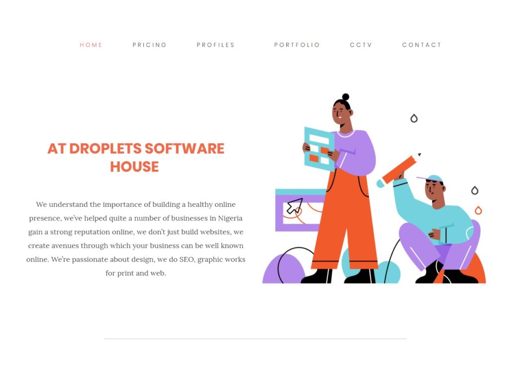 Droplets Software House CSS Design Awards Winner Sites Gallery