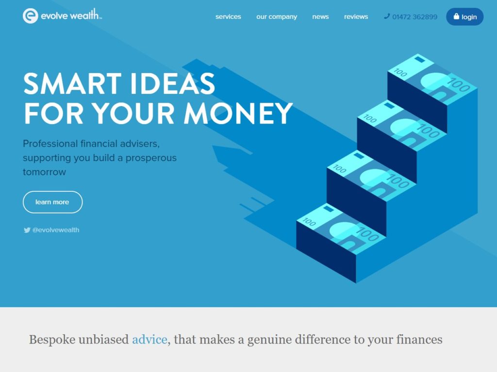 Evolve Wealth CSS Design Awards Winner sites gallery