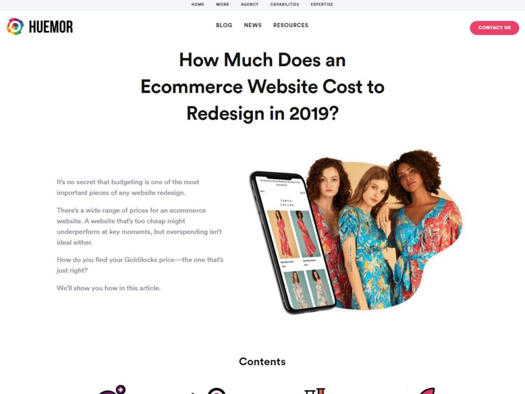Huemor - Ecommerce Website Cost CSS Design Awards Winner sites gallery