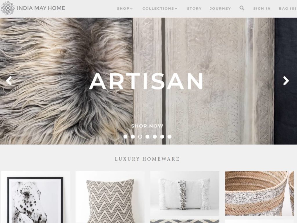 India May Home CSS Design Awards Winner sites gallery