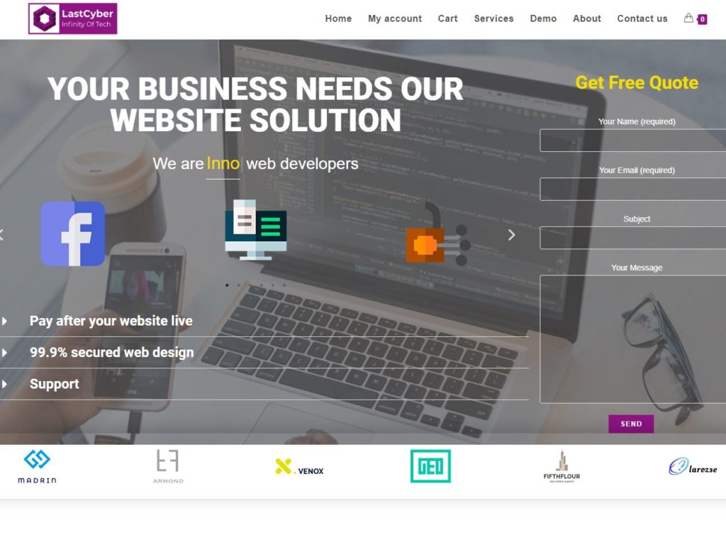 Lastcyber Info Tech CSS Design Awards Winner sites gallery