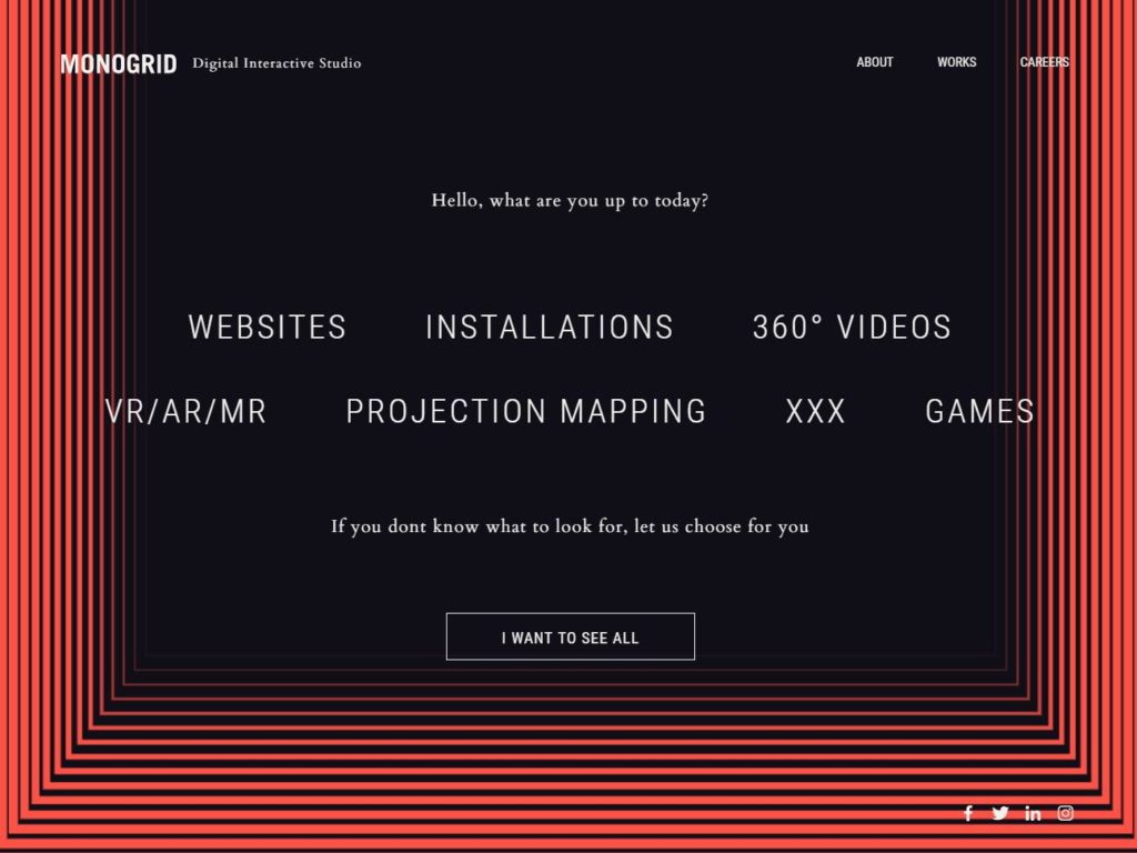 Mono Grid CSS Design Awards Winner sites gallery
