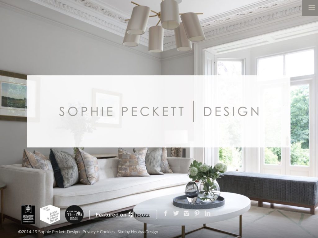 Sophie Peckett Design CSS Design Awards Winner sites gallery