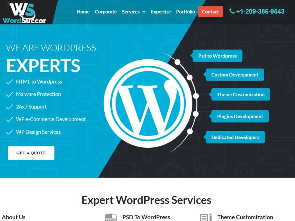 WordSuccor CSS Design Awards Winner sites Gallery