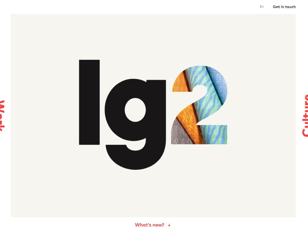 lg2 CSS Design Awards Winner sites gallery