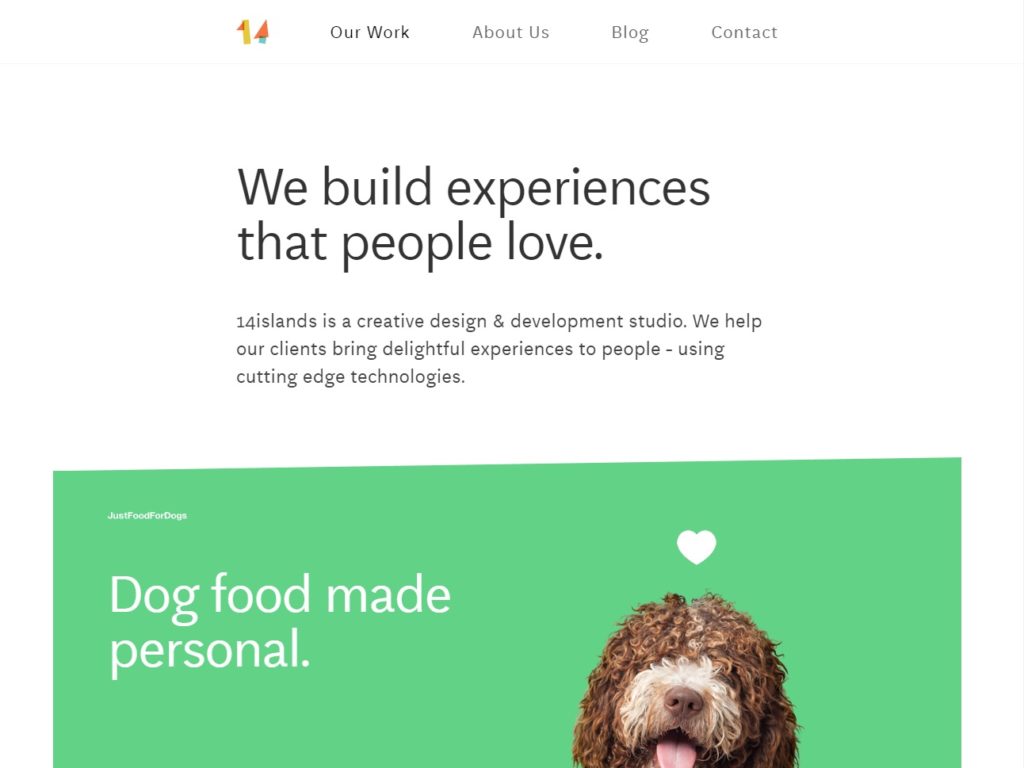14islands CSS Design Awards Winner sites gallery